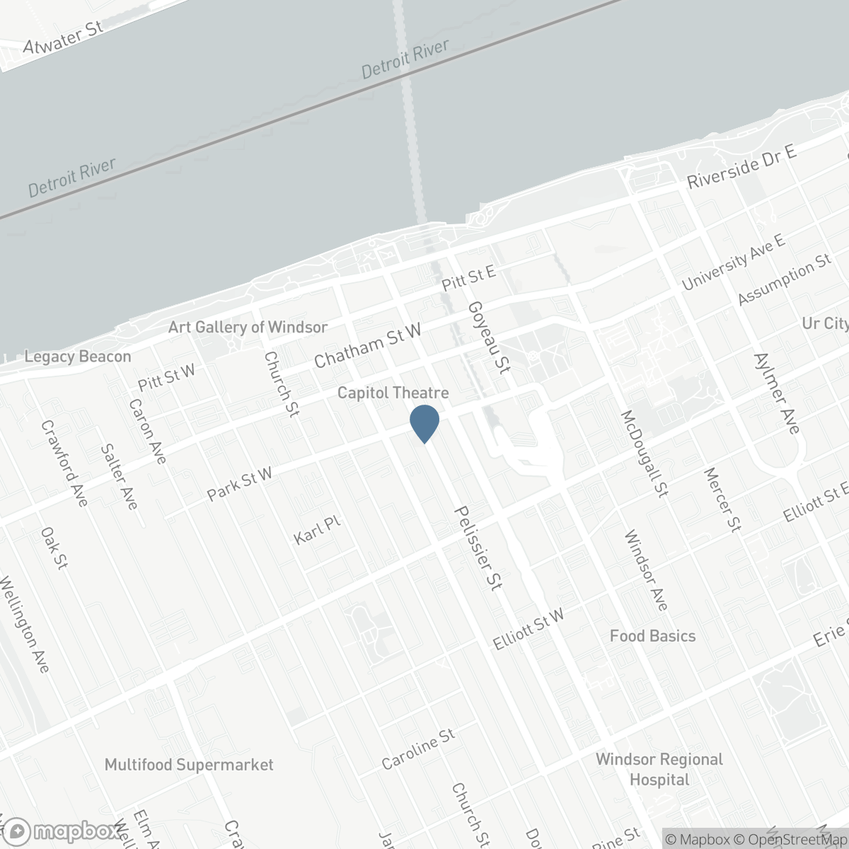 150 PARK Unit# 802, Windsor, Ontario N9A 7A2